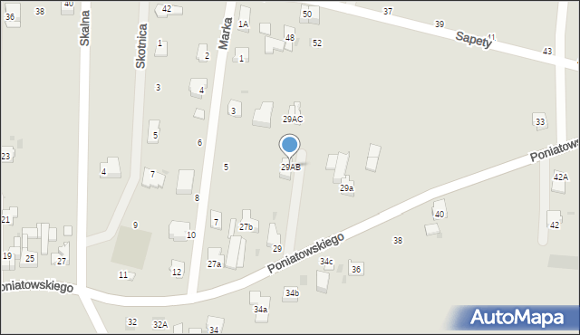 Imielin, Księcia Józefa Poniatowskiego, 29AB, mapa Imielin