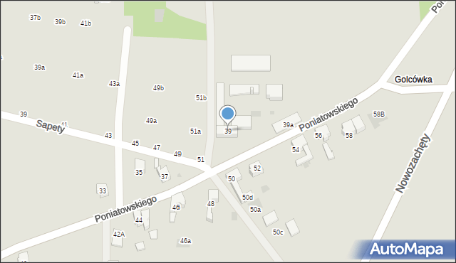 Imielin, Księcia Józefa Poniatowskiego, 39, mapa Imielin