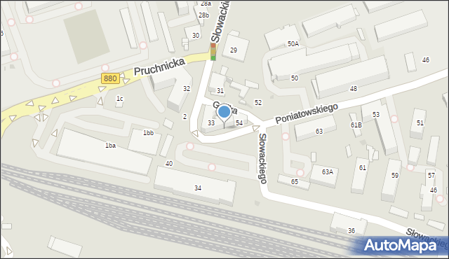 Jarosław, Księcia Józefa Poniatowskiego, 56, mapa Jarosławia