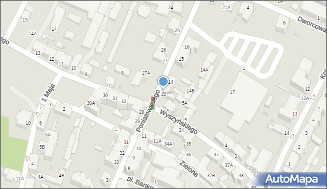 Jawor, Księcia Józefa Poniatowskiego, 12, mapa Jawor