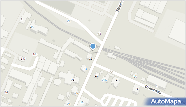 Jawor, Księcia Józefa Poniatowskiego, 22A, mapa Jawor