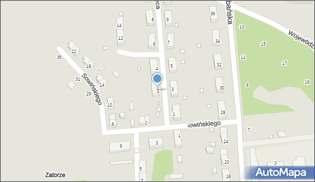 Jelenia Góra, Książęca, 2, mapa Jelenia Góra