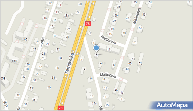 Kielce, Księcia Józefa Poniatowskiego, 5, mapa Kielc