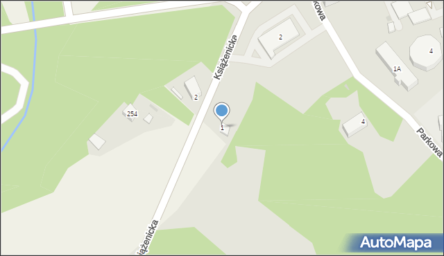 Knurów, Książenicka, 1, mapa Knurów