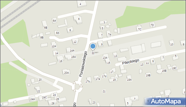 Kobyłka, Księcia Józefa Poniatowskiego, 11, mapa Kobyłka