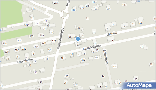 Kobyłka, Księcia Józefa Poniatowskiego, 27, mapa Kobyłka