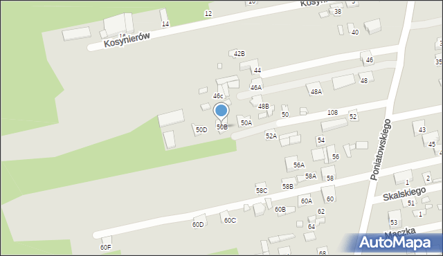 Kobyłka, Księcia Józefa Poniatowskiego, 50B, mapa Kobyłka