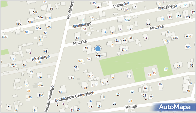 Kobyłka, Księcia Józefa Poniatowskiego, 57B, mapa Kobyłka