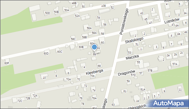 Kobyłka, Księcia Józefa Poniatowskiego, 64, mapa Kobyłka