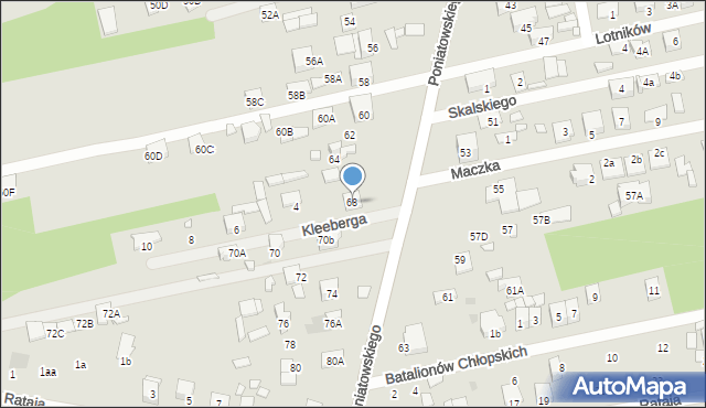 Kobyłka, Księcia Józefa Poniatowskiego, 68, mapa Kobyłka