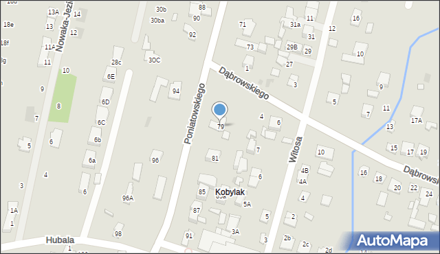 Kobyłka, Księcia Józefa Poniatowskiego, 79, mapa Kobyłka