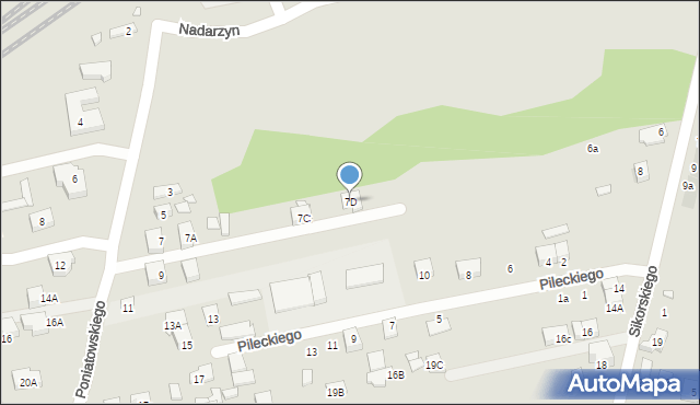 Kobyłka, Księcia Józefa Poniatowskiego, 7D, mapa Kobyłka