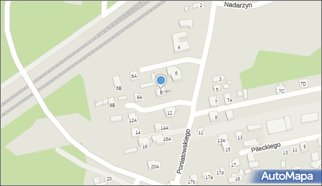 Kobyłka, Księcia Józefa Poniatowskiego, 8, mapa Kobyłka