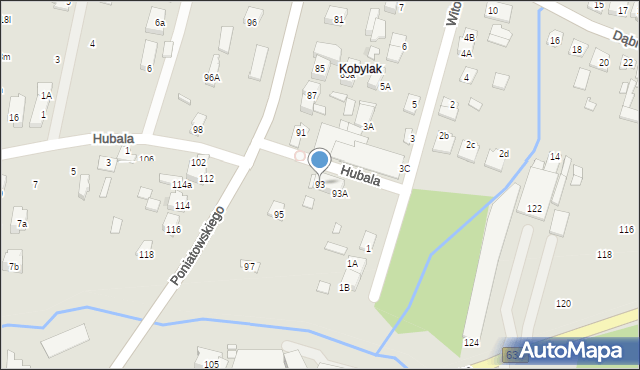 Kobyłka, Księcia Józefa Poniatowskiego, 93, mapa Kobyłka