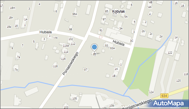 Kobyłka, Księcia Józefa Poniatowskiego, 95, mapa Kobyłka