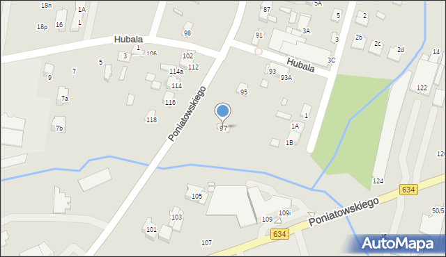 Kobyłka, Księcia Józefa Poniatowskiego, 97, mapa Kobyłka