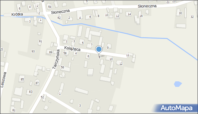 Kotorydz, Książęca, 8, mapa Kotorydz