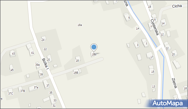 Krzeszów, Księcia Bolka I, 18b, mapa Krzeszów