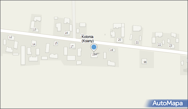 Ksany, Ksany, 19A, mapa Ksany