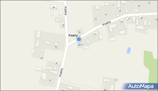 Ksany, Ksany, 40, mapa Ksany