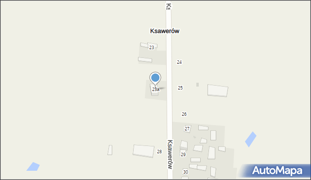 Ksawerów, Ksawerów, 23a, mapa Ksawerów