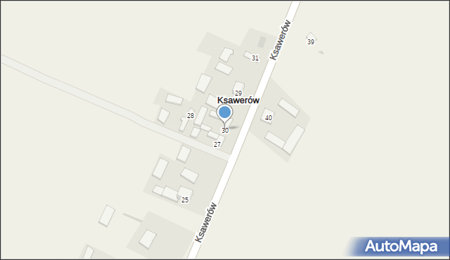 Ksawerów, Ksawerów, 30, mapa Ksawerów