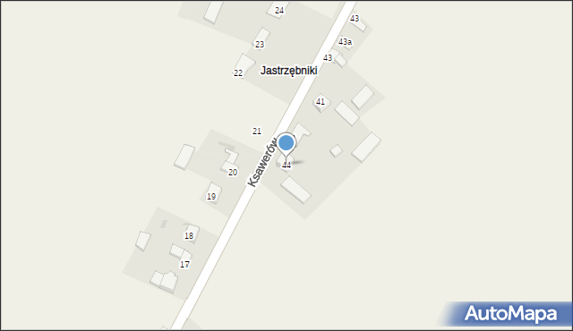 Ksawerów, Ksawerów, 44, mapa Ksawerów