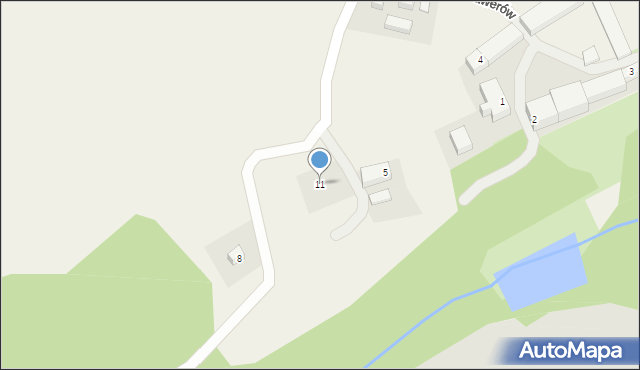 Ksawerów, Ksawerów, 11, mapa Ksawerów