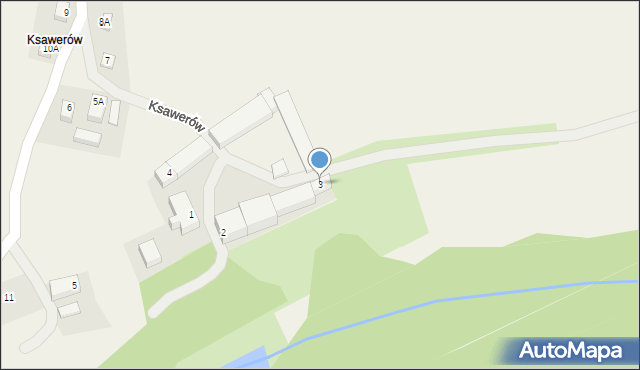 Ksawerów, Ksawerów, 3, mapa Ksawerów