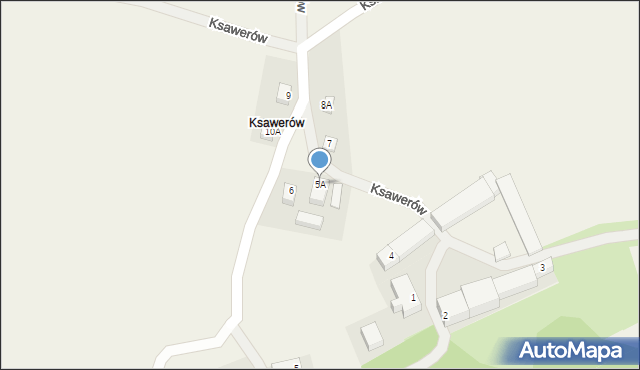 Ksawerów, Ksawerów, 5A, mapa Ksawerów