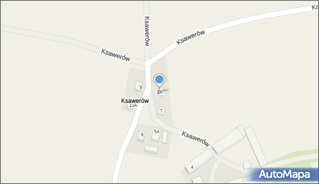 Ksawerów, Ksawerów, 8A, mapa Ksawerów