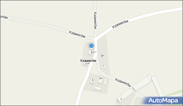 Ksawerów, Ksawerów, 9, mapa Ksawerów