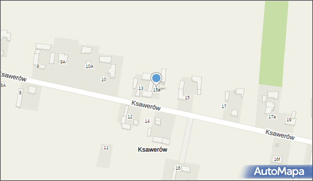 Ksawerów, Ksawerów, 13a, mapa Ksawerów