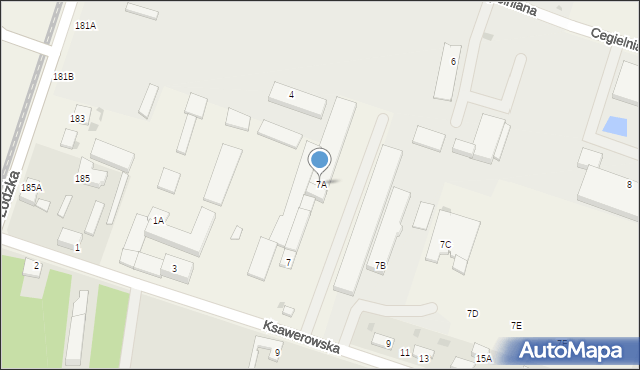 Ksawerów, Ksawerowska, 7A, mapa Ksawerów