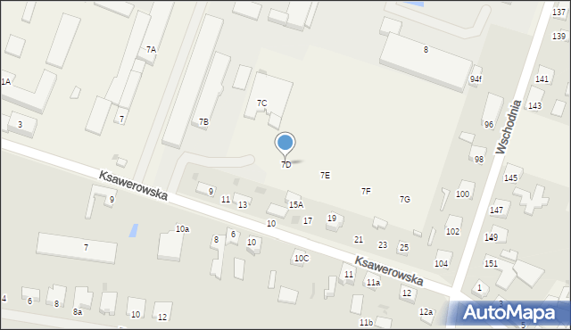 Ksawerów, Ksawerowska, 7D, mapa Ksawerów