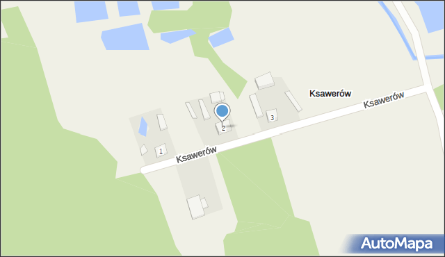 Ksawerów, Ksawerów, 2, mapa Ksawerów