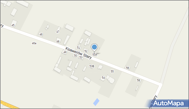 Ksawerów Stary, Ksawerów Stary, 53A, mapa Ksawerów Stary