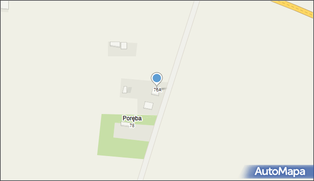 Ksawerów Stary, Ksawerów Stary, 76A, mapa Ksawerów Stary