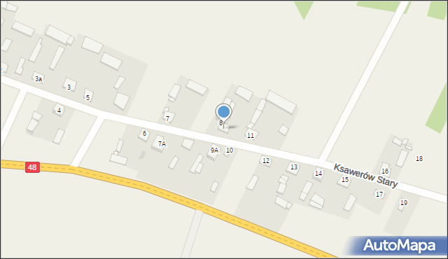 Ksawerów Stary, Ksawerów Stary, 9, mapa Ksawerów Stary