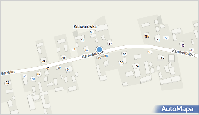 Ksawerówka, Ksawerówka, 60, mapa Ksawerówka