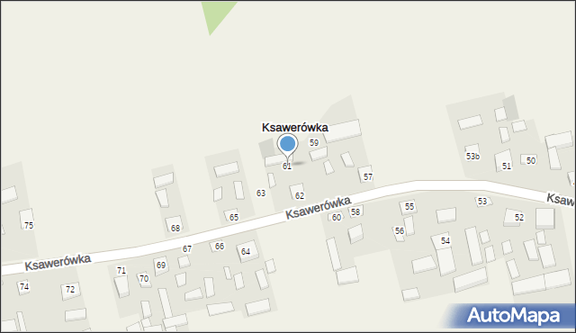 Ksawerówka, Ksawerówka, 61, mapa Ksawerówka