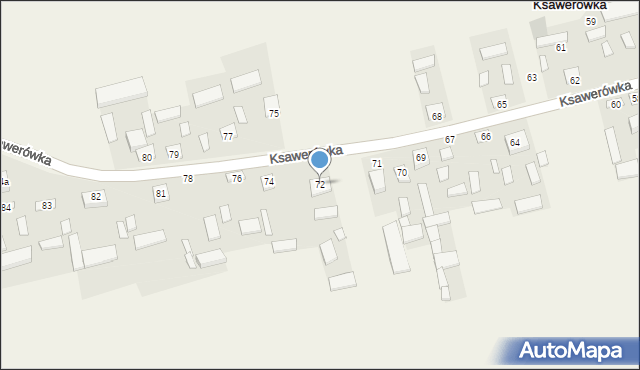 Ksawerówka, Ksawerówka, 72, mapa Ksawerówka