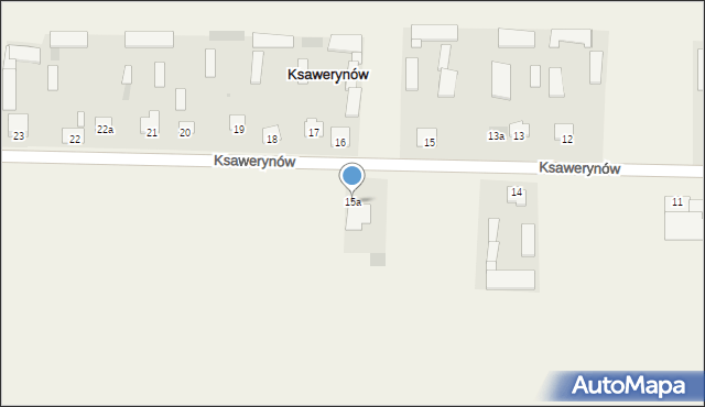 Ksawerynów, Ksawerynów, 15a, mapa Ksawerynów