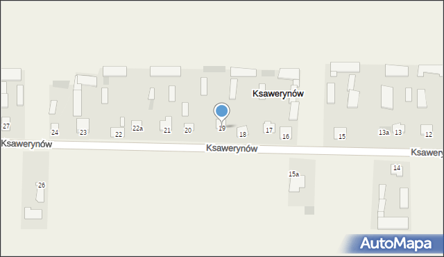 Ksawerynów, Ksawerynów, 19, mapa Ksawerynów