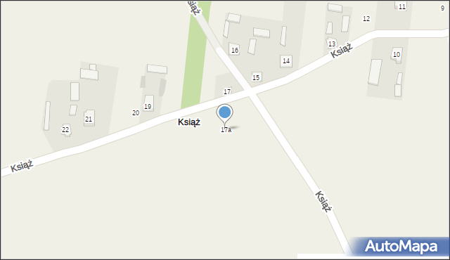 Książ, Książ, 17a, mapa Książ