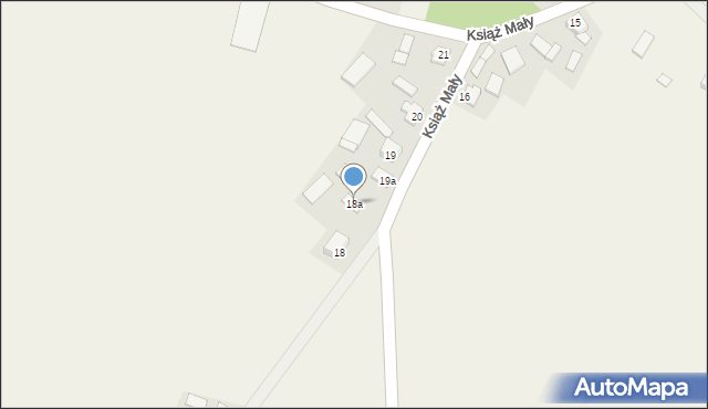 Książ Mały, Książ Mały, 18a, mapa Książ Mały