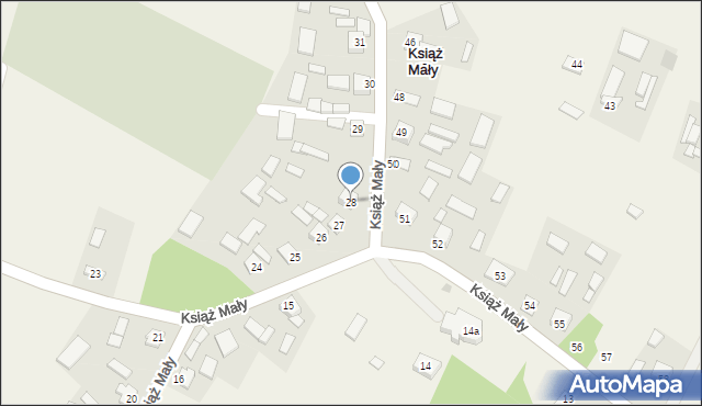 Książ Mały, Książ Mały, 28, mapa Książ Mały