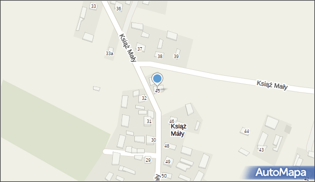 Książ Mały, Książ Mały, 45, mapa Książ Mały