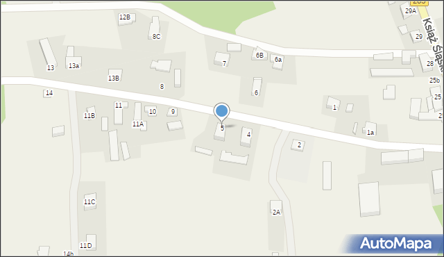 Książ Śląski, Książ Śląski, 5, mapa Książ Śląski