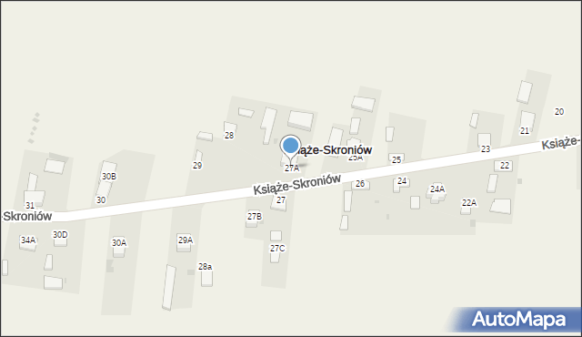 Książe-Skroniów, Książe-Skroniów, 27A, mapa Książe-Skroniów